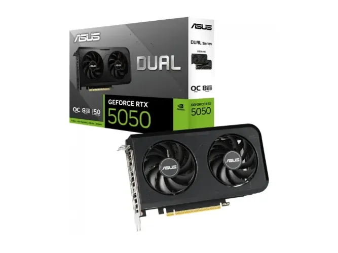 VGA PCI-e GeForce RTX5050 ASUS Dual OC Edition 8GB DDR6 128 bits [DUAL-RTX5050-O8G] (1xHDM