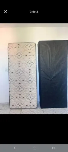 Cama mais colchão de solteiro