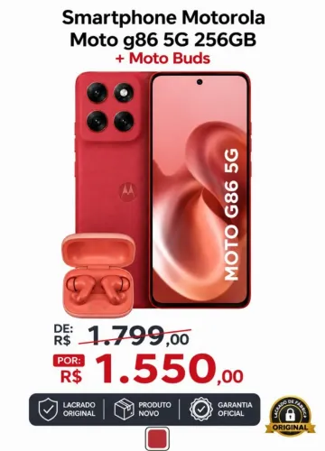 Moto G86 com Moto Buds