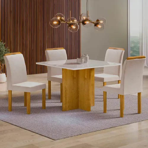 Mesa salina 1.20 c/ 4 cad rubi- FRETE GRATIS / ENTREGA HOJE!!