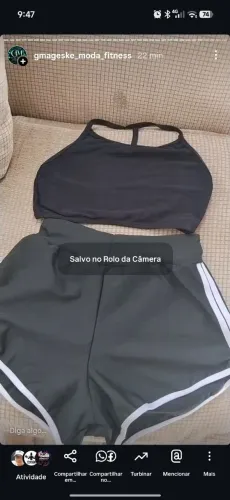 Roupas fitnees Gisele mageske moda fitnees