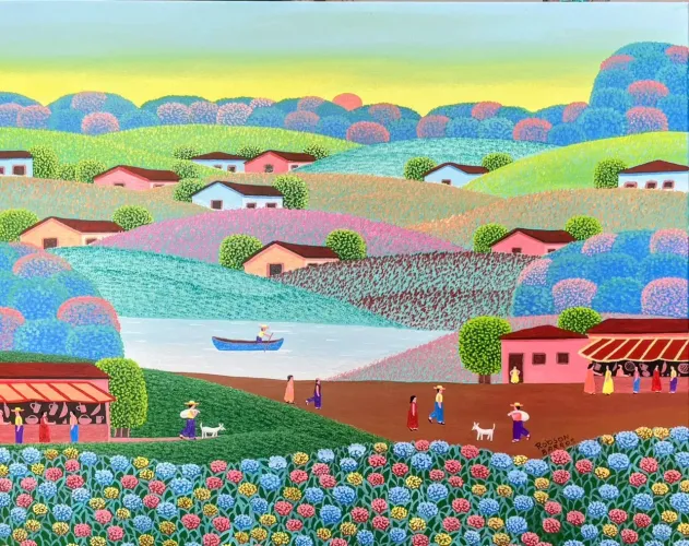 Robson barros tema paisagem medida 50x40 