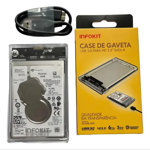 HD externo tamanhos variados