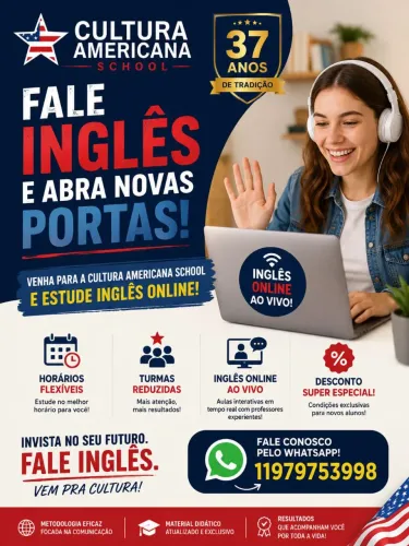 Aula de inglês on line ao vivo 