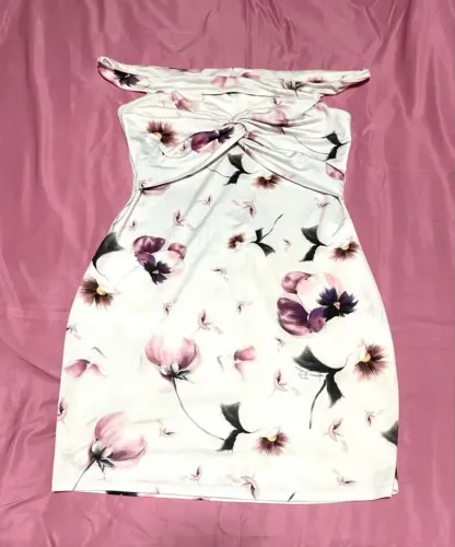 Vestido floral Lança perfume TAM G