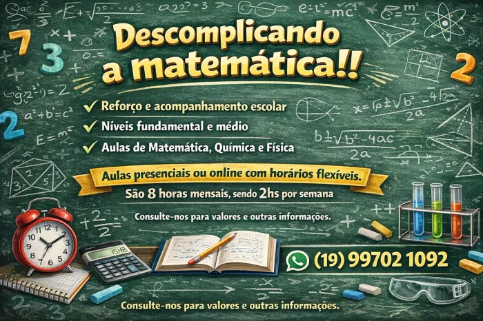 Aulas Particulares de Exatas - Valores especiais!!