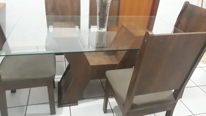 Mesa 6 cadeiras e Rack bar