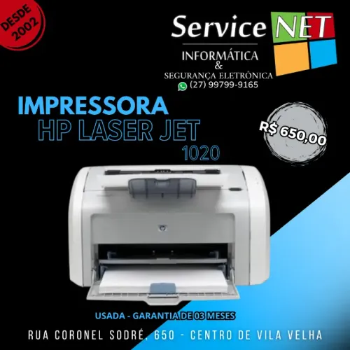 Impressora HP laser Jet 1020