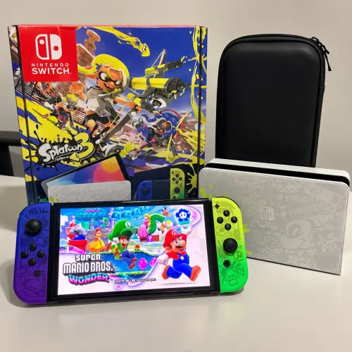 Nintendo Switch OLED - Edição Limitada Splatoon - Desbloqueado 512gb