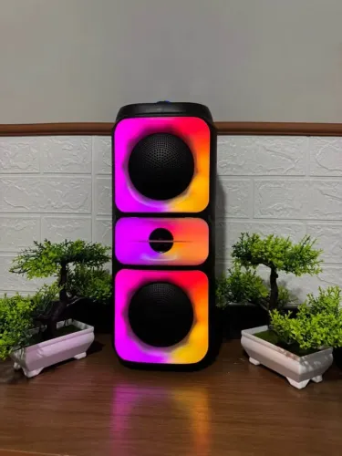 Caixa de Som Bluetooth 50W com LED RGB