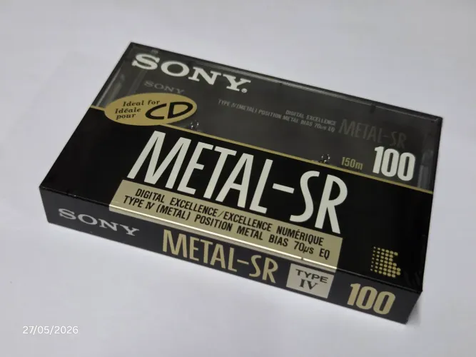 Fita Cassete Sony Metal-SR 100 Lacrada
