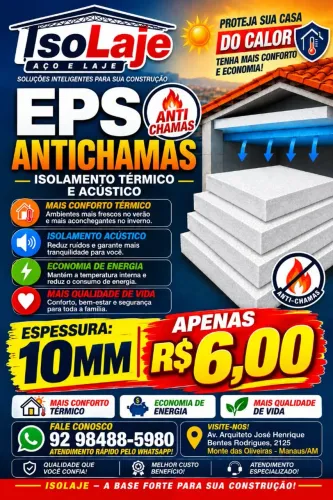 Eps AntiChamas 20MM ( REDUZ 70% CALOR )