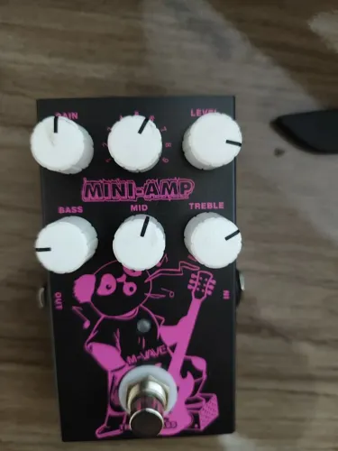 Pedal De Efeito Simulador Pré-amp M-vave Box Para Guitarra