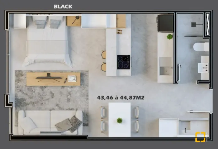 Vendo Studio/Apart residencial no bairro Trindade em Florianópolis