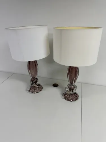 Abajur Murano Para Mesa E Escritório 54cm Total Elegante