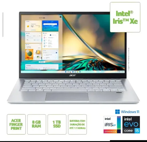 Notebook Acer Swift 3 i5 EVO 8gb RAM 512gb SSD