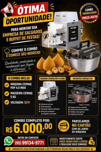  Máquina salgado Ceimaq POP 4.0 Inox