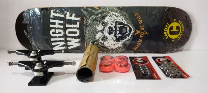 Skate Montado Shape 8" - Truck 139 - Rodas 53mm - Novo