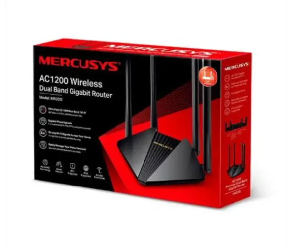 Roteador Mercusys Wireless MR30G, Dual Band, AC1200, Gigabit