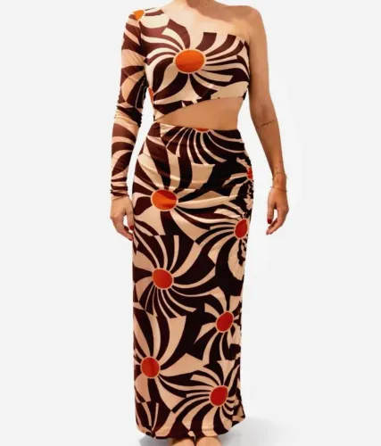 Vestido Clopped Tule Midi Dress