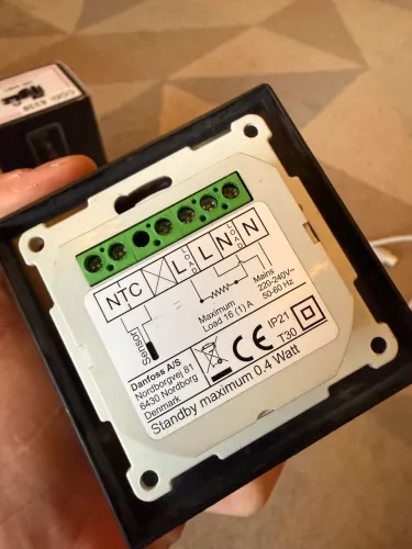 Termostato touch wifi piso aquecido 
