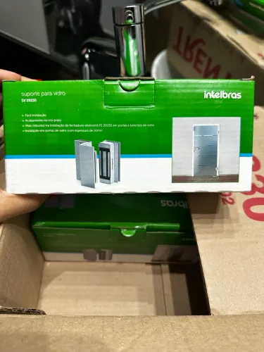 Suporte para Vidro Sv20150 Intelbras Cor Prateado