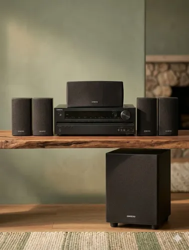 Home Theater Onkyo HT-S3910 5.1 Canais 4K Dolby Atmos - Perfeito Estado<br>