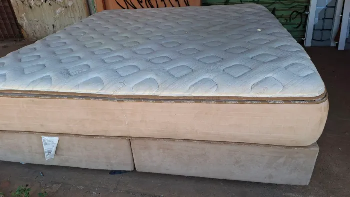 Cama box super king size colchão simons molas ensacadas bambu