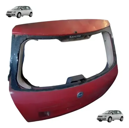 Tampa Traseira Porta Malas Stilo 2002 A 2010 Vermelho
