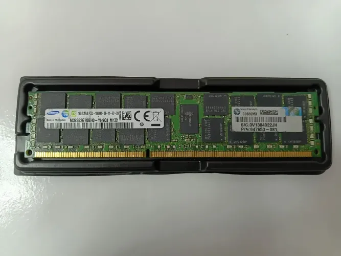 Memória HP 16GB DDR3L 10600R Samsung M393B2G70BH0 (P/N 647653-081)