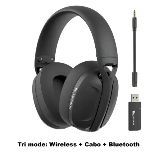 Headset Gamer Smailwolf L80 Ultraleve (Cabo, wireless, bluetooth)