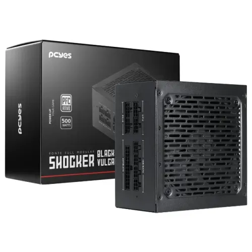 Fonte ATX 600w 80Plus Full Modular Pcyes - Loja fs Informática
