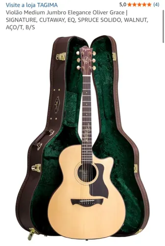 Violão Tagima Jumbro Elegance Oliver Grace