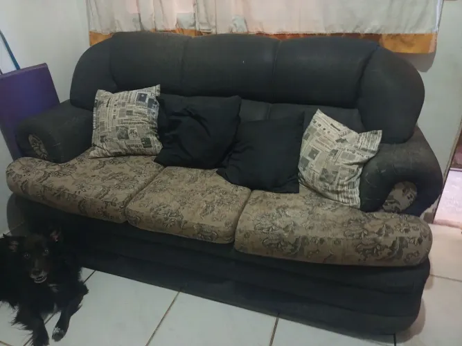Sofá 3 lugares confortável - Aceito proposta