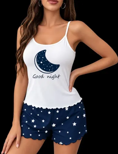 Pijama Femino short e blusa G NVO