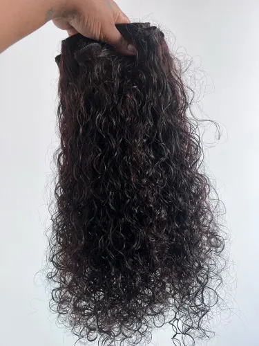 250g Cabelo Humano Cacho Natural Brasileiro