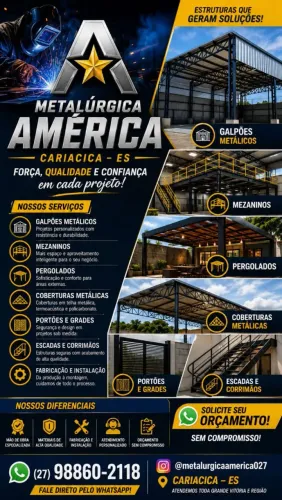 Serviços gerais em aço 