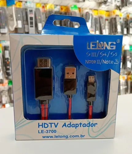 Cabo Adaptador Hdmi Para Micro Usb S3/s4/s5/note Ii E 3 - Novo - Ditudo Tech e Variedades