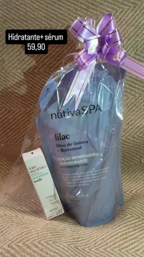 Kit O Boticário Nativa SPA Lilac (Refil) + Sérum Alta Potência Botik Ácido Hialurônico