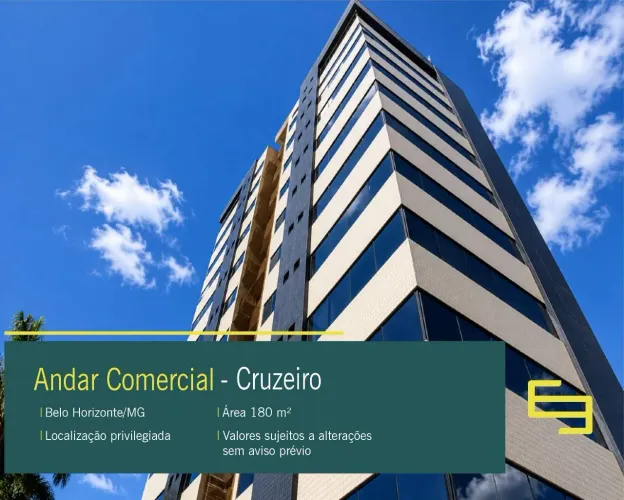 Andar comercial para alugar no bairro Cruzeiro em BH com vaga
