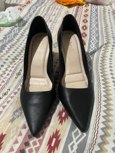 Scarpin Bebecê Preto Bico Fino Confort - Tamanho 36 (Novo!)
