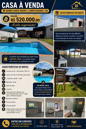 Vendo esta casa Sto Amaro
