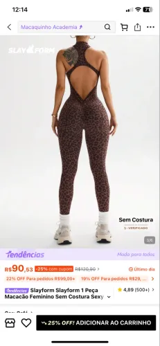 Vendo macacão de academia nunca usado tamanho M