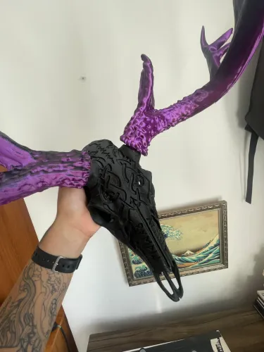 CRÂNIO ALCE DECORATIVO - Impressão 3D 