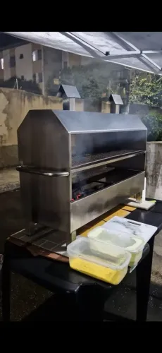 Churrasqueira 100% inox chapa grossa