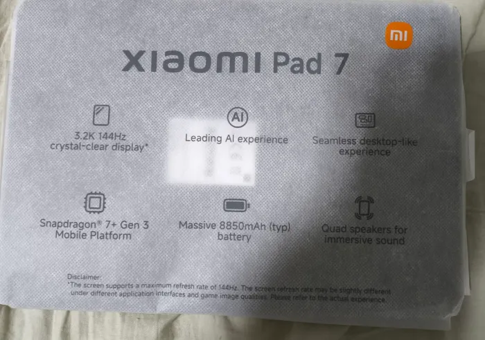 Xiaomi Pad 7 8GB RAM / 256GB - Novo