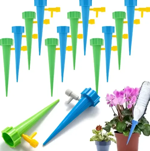 Kit 12 Pcs Gotejador Irrigador Acoplável Garrafa Pet Planta