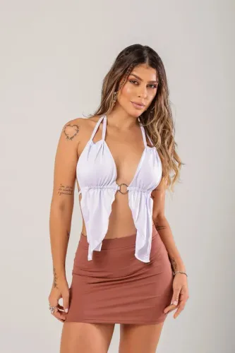 Cropped frente única Hailey