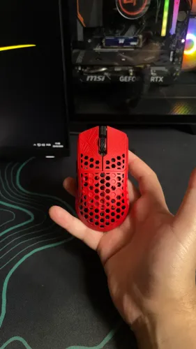 Mouse Akitsu v2 Vermelho - PERSONALIZADO