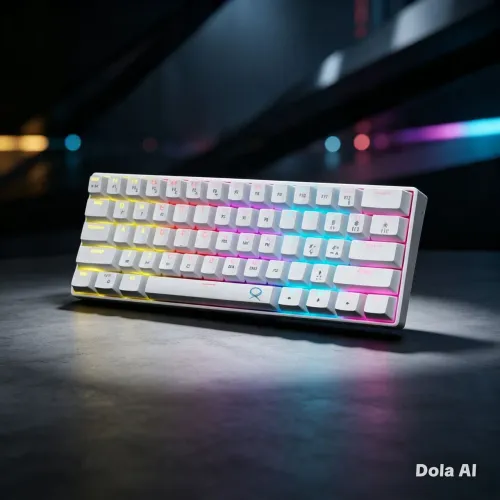 Teclado mecânico, switch azul e RGB personalizável